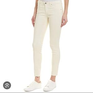 ADRIANO GOLDSCHMIED The Absolute Legging Extreme Skinny Pant Cream Colour SZ 28”